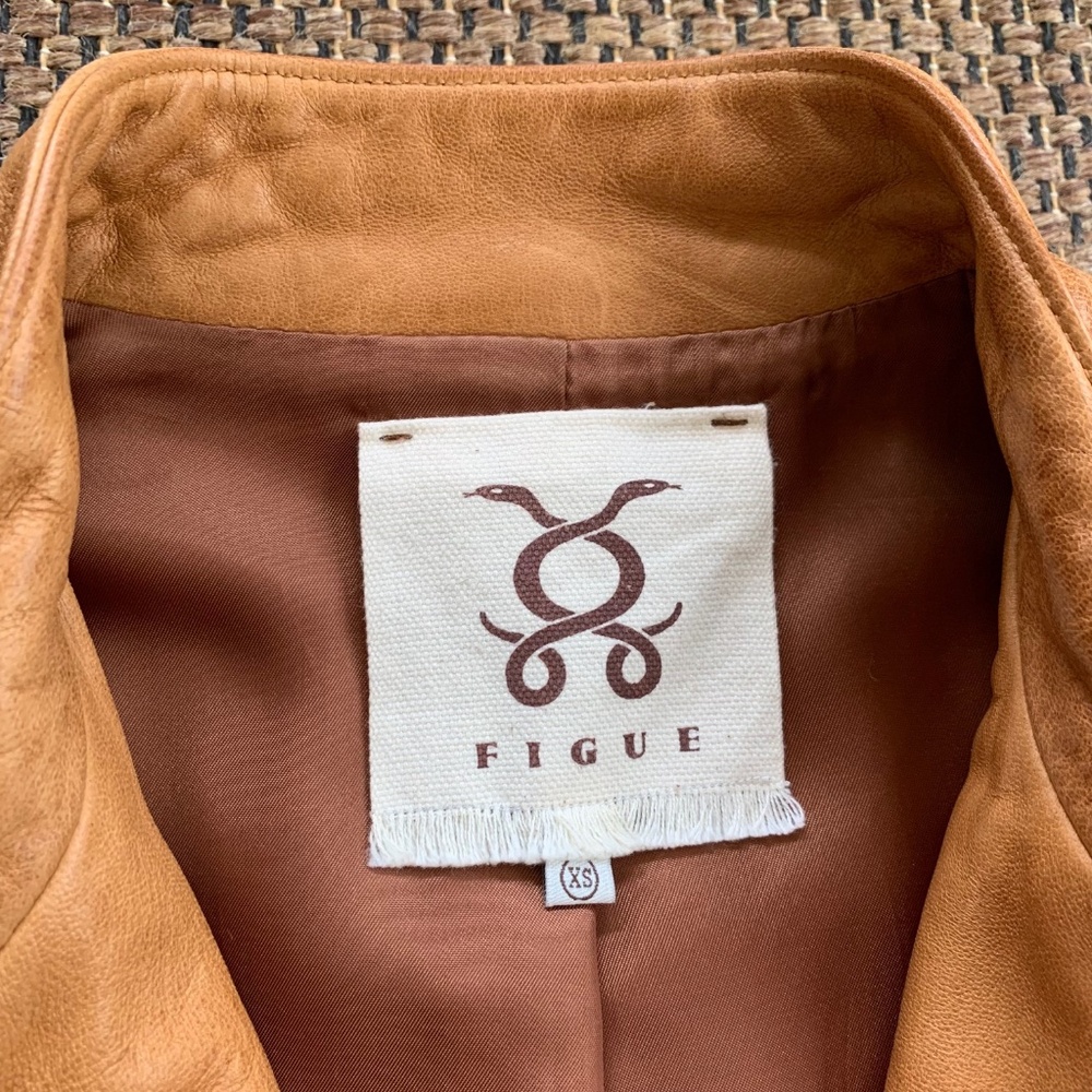 FIGUE Zip Leather Jacket - Picture 6 of 11